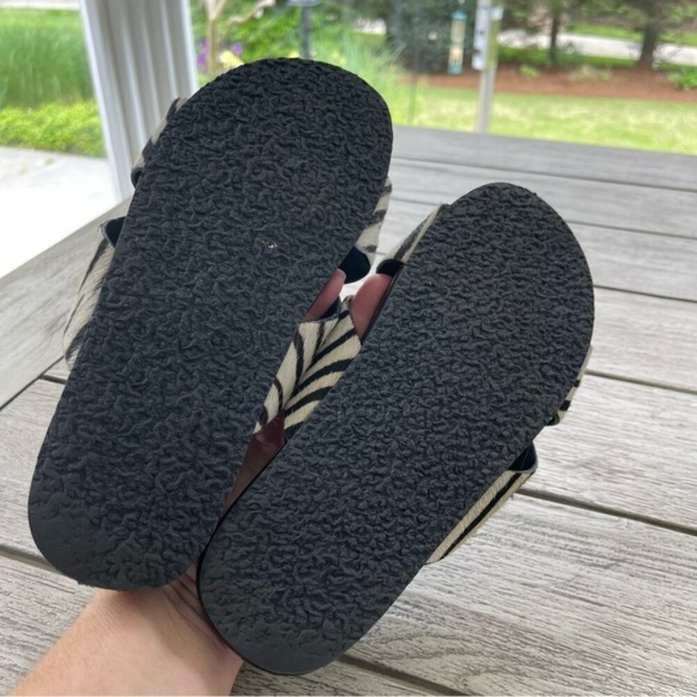 Seychelles Lighthearted Zebra Slide Sandals Womens Size 7 - Picture 6 of 6